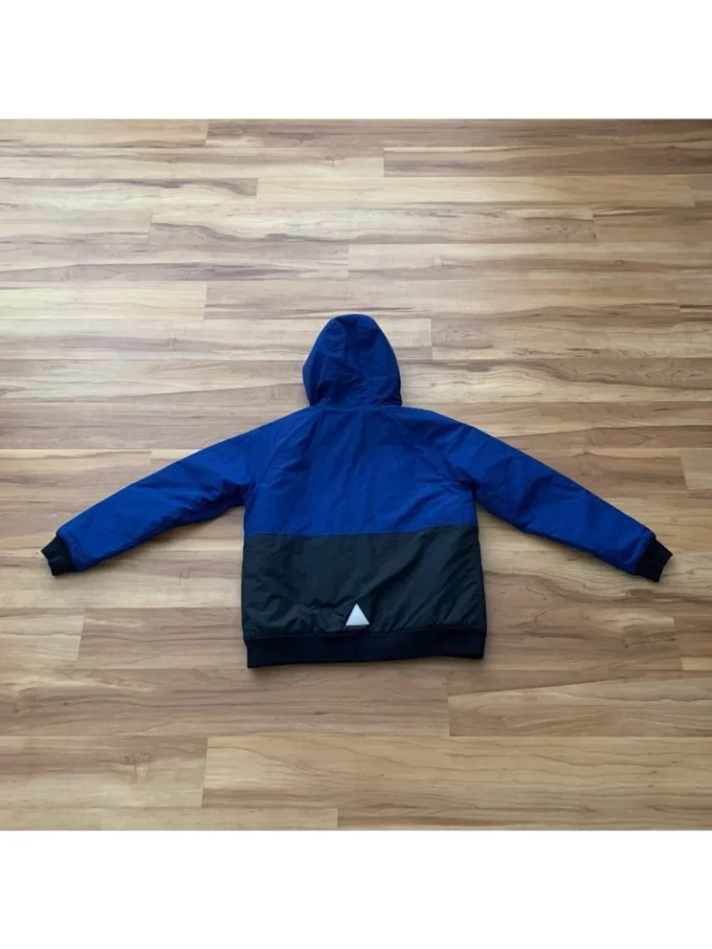 LL Bean Kids XL 18 Blue Black Insulated Jacket Bomber Preppy Outdoor 513221